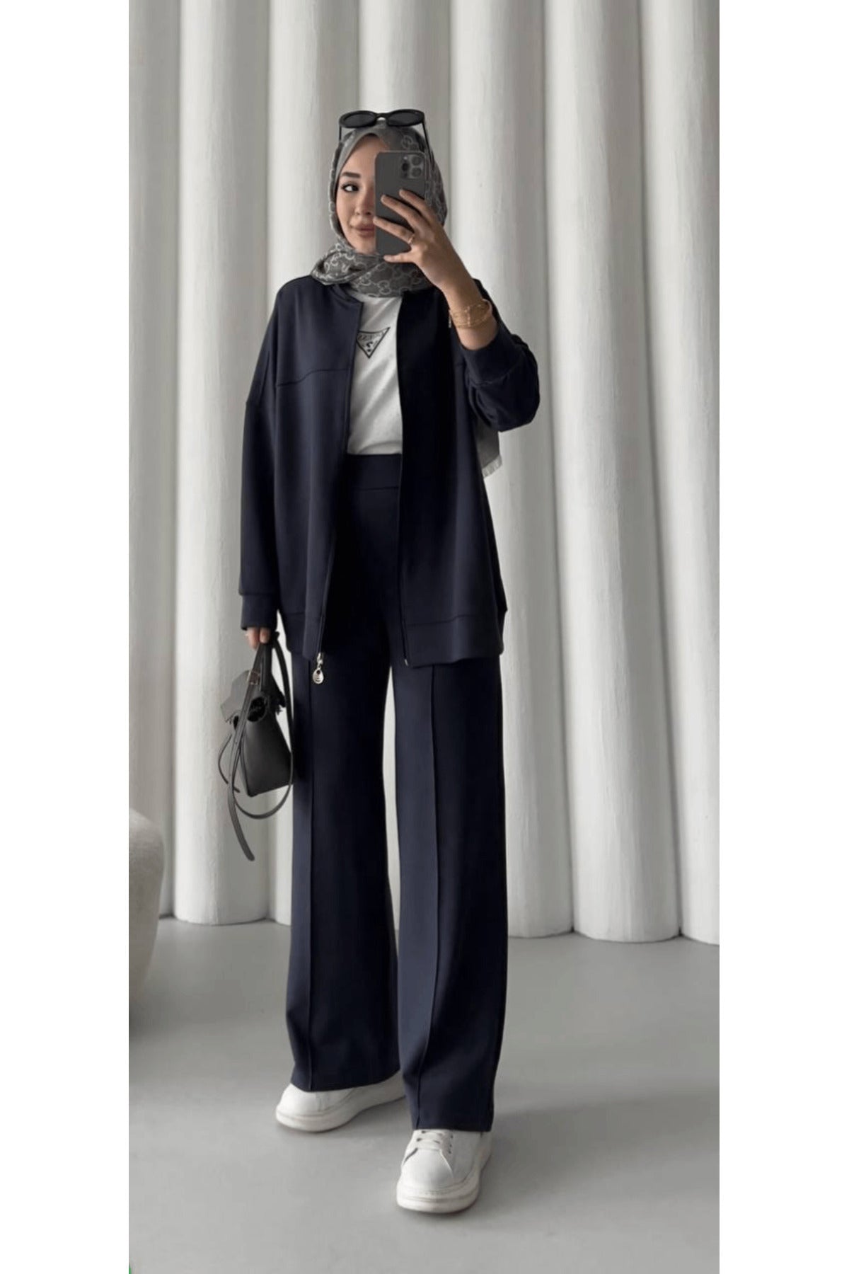Oversize Füme Modal Takım