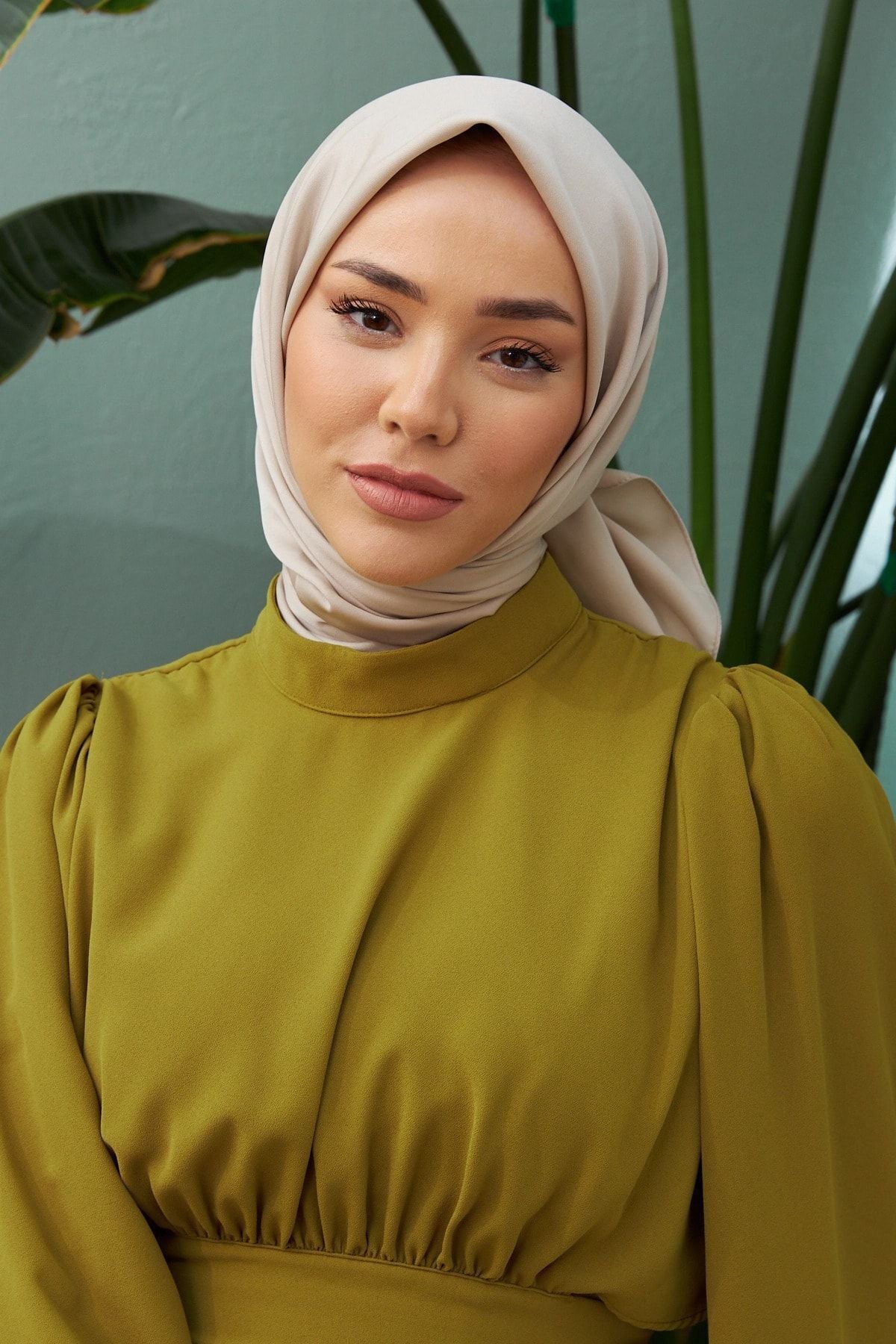 Düz Renk Twill Eşarp