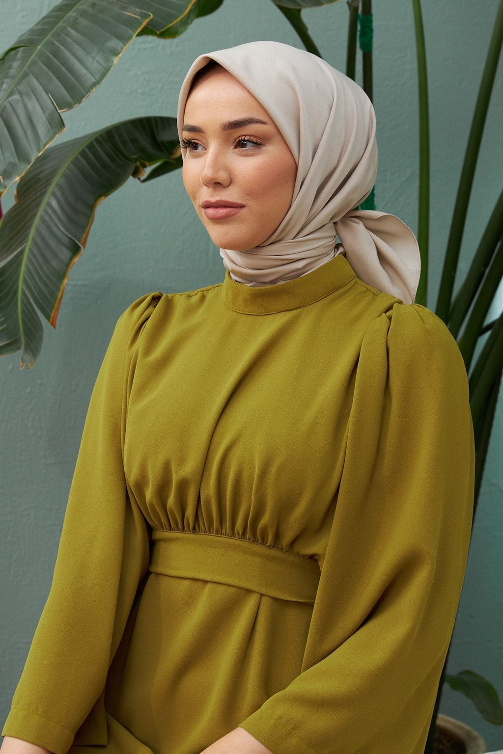 Düz Renk Twill Eşarp