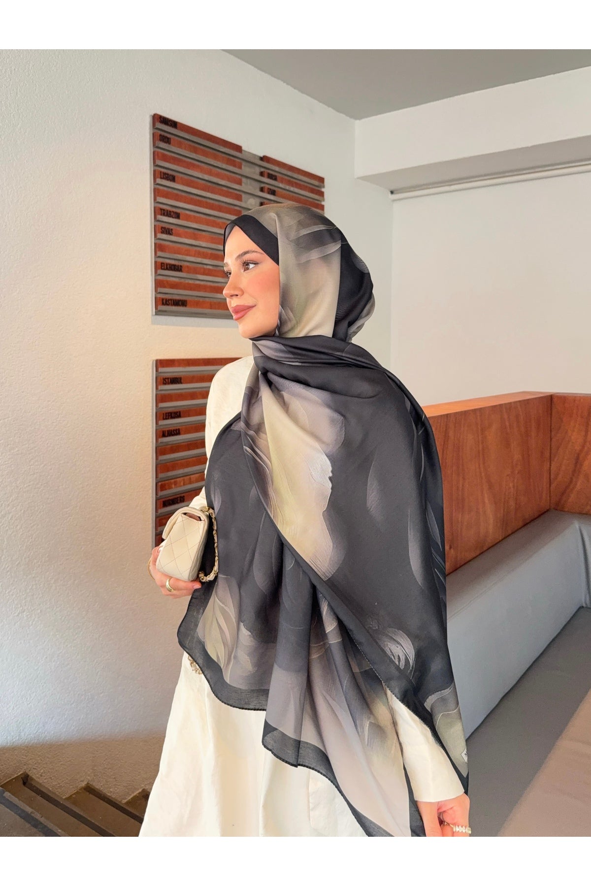 Desenli Pamuk Soft Şal Marline Serisi