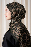 Historical Leopar Desen Şal - Acı Kahve