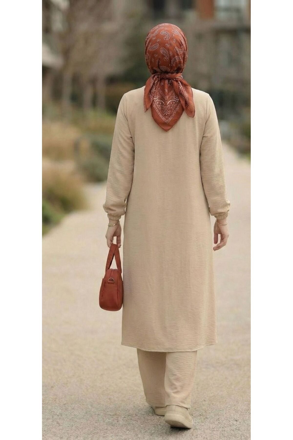 Çıtçıtlı Tunik Pantolon Takım