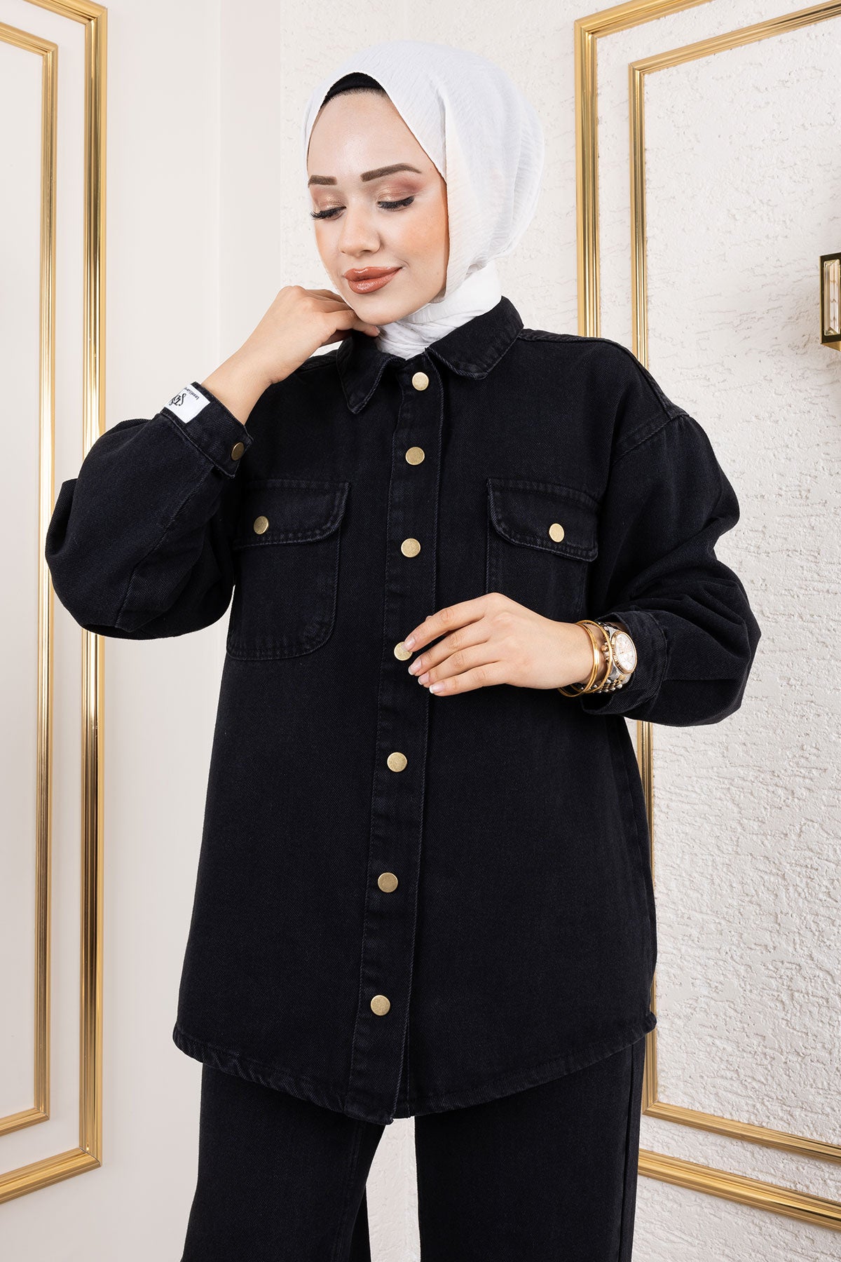 More Denim Takım TSD250101 Siyah