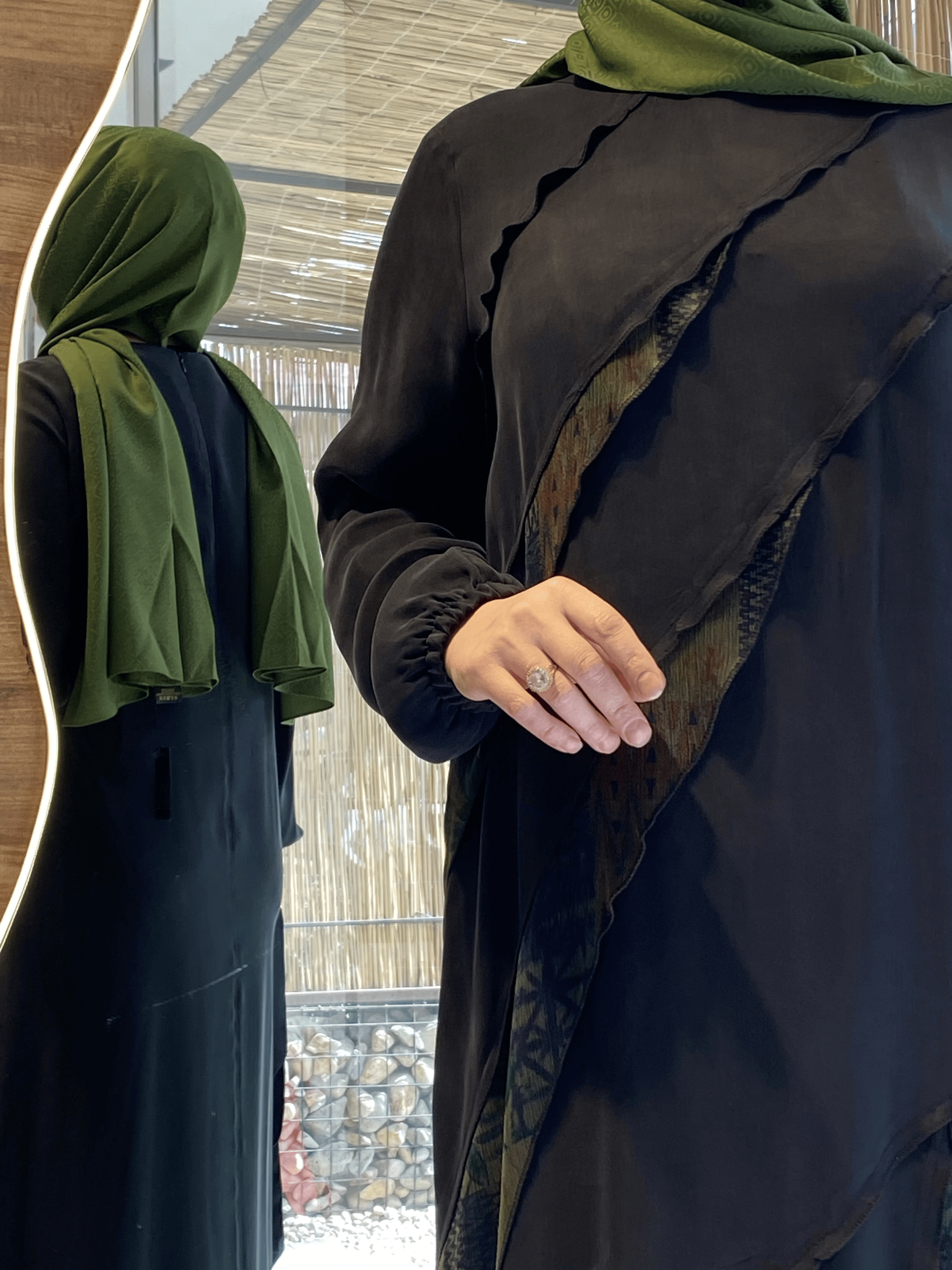 Defrina Marka Asimetrik Garnili Antrasit Elbise 2